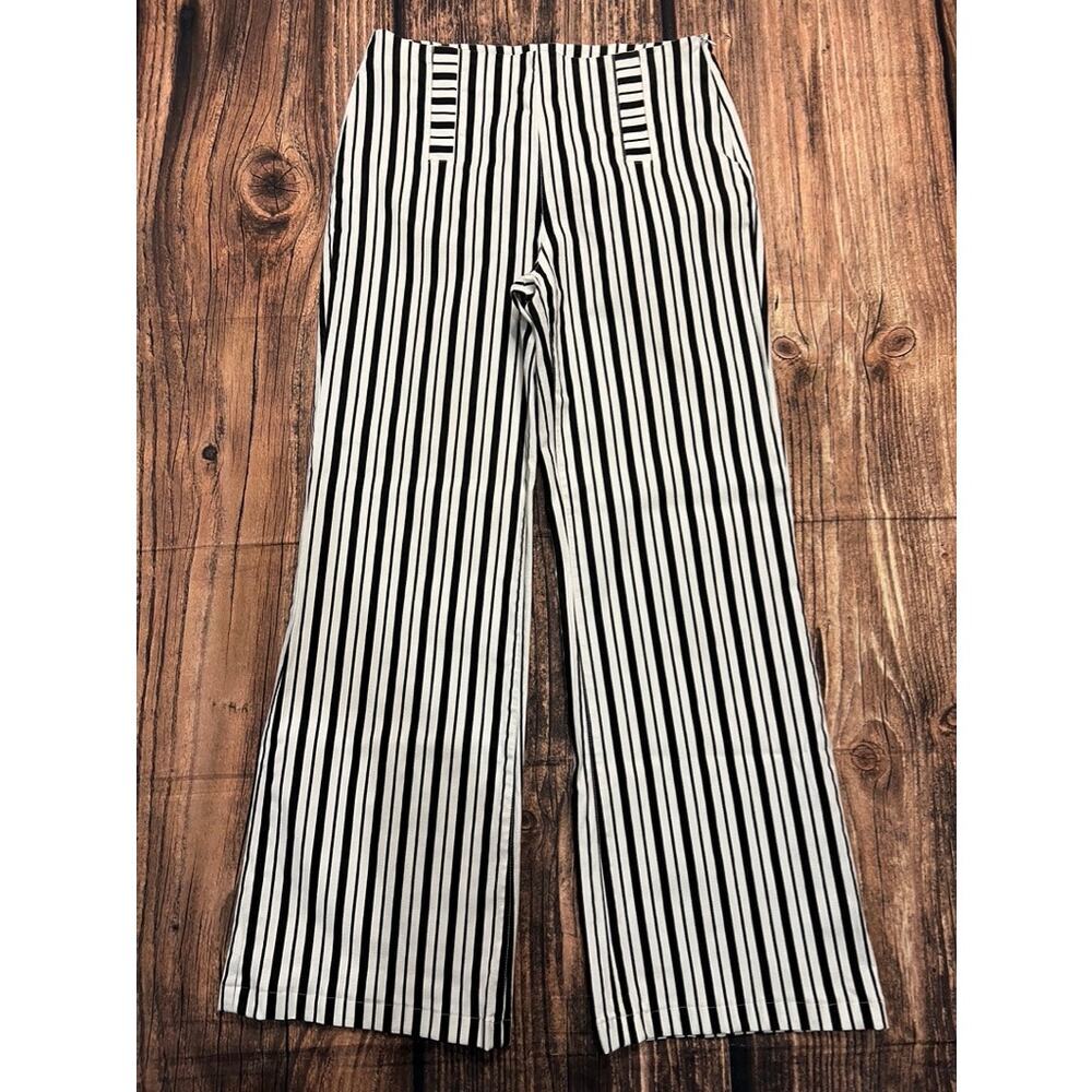 Boston Proper Women's‎ Striped High Waist Palazzo Pants Size 10